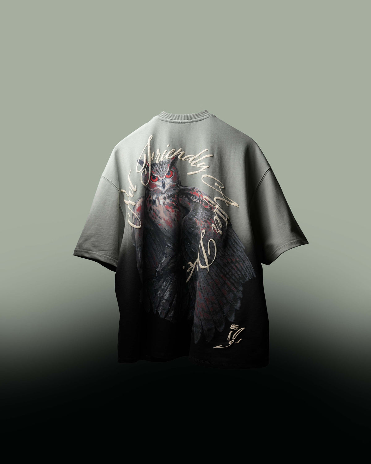 Green Phantom Owl T-Shirt
