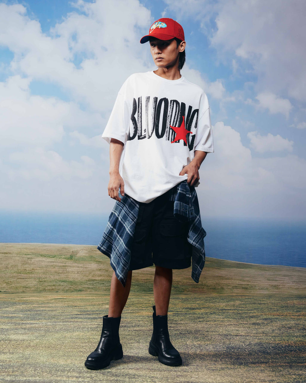 White BG Star T-Shirt