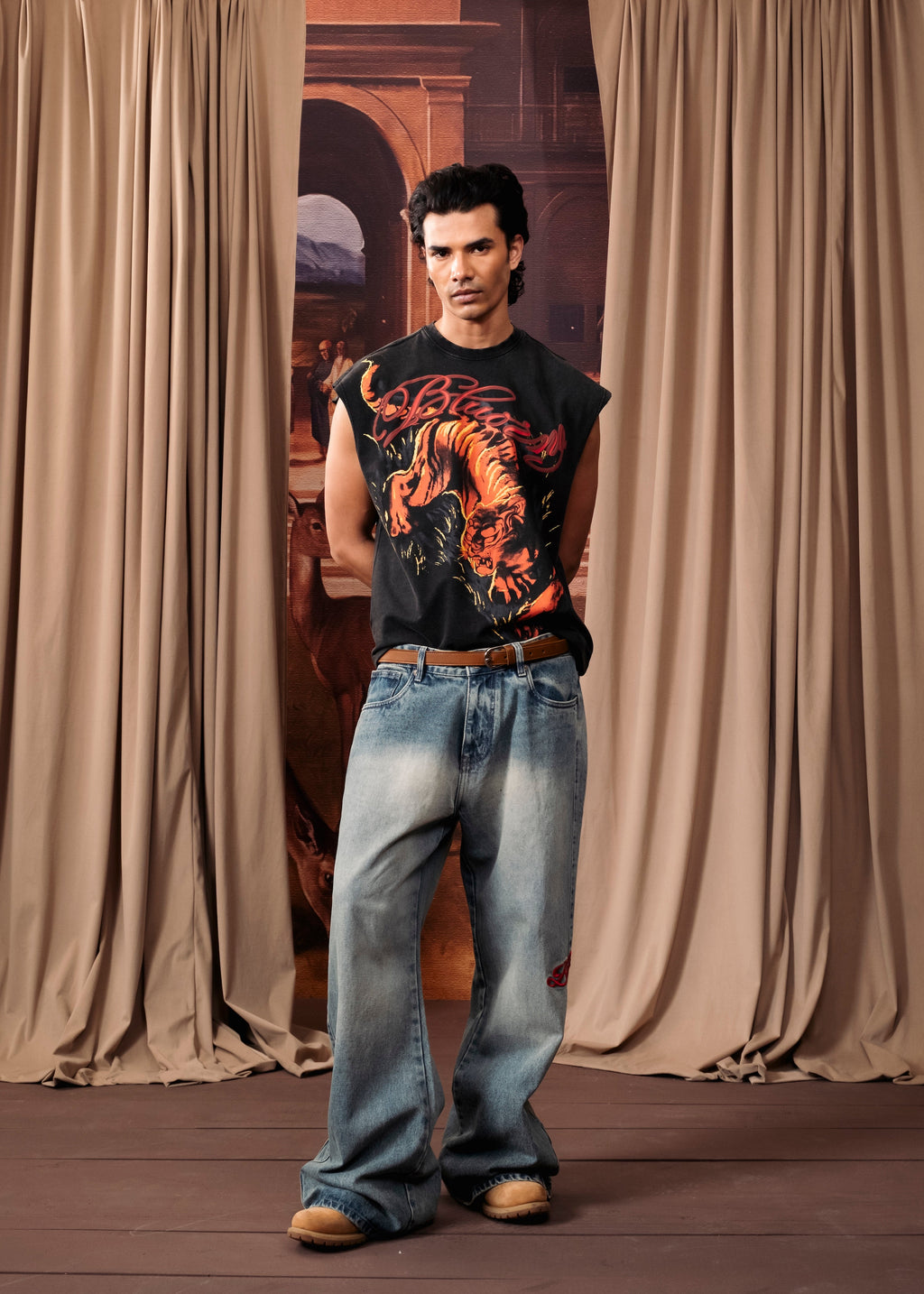 Inferno Tiger Cut Sleeve T-Shirt