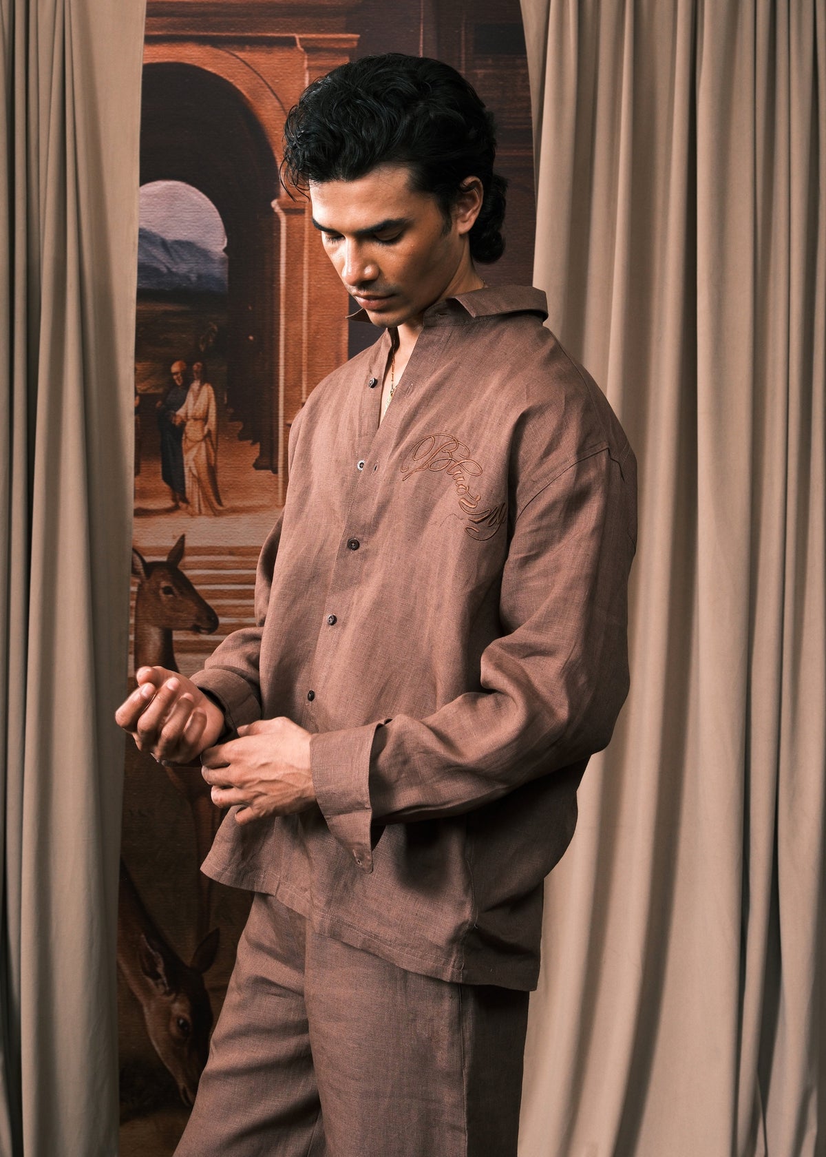 Cocoa Linen Shirt