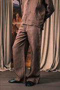 Cocoa Linen Trouser