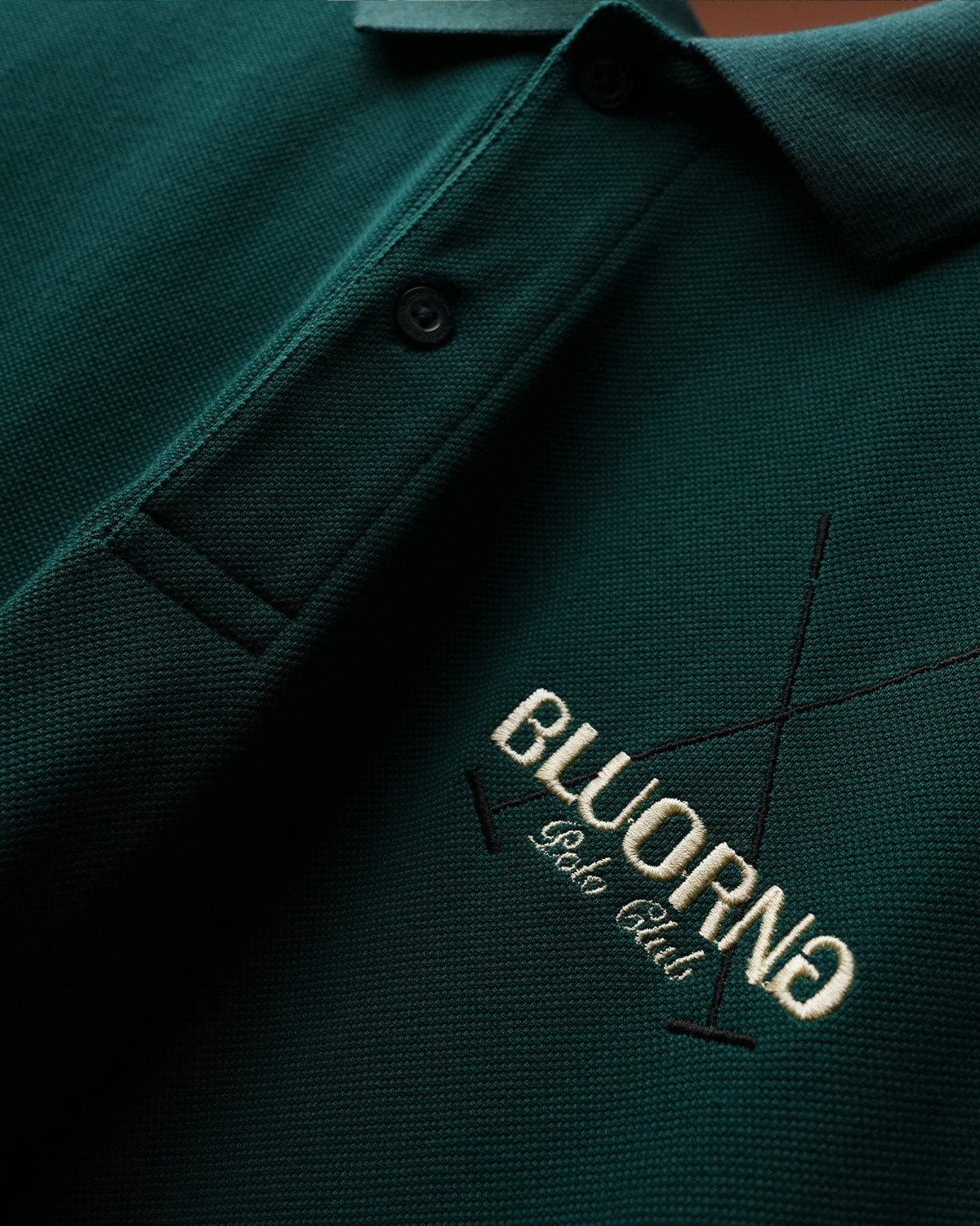Bottle Green Saddle League Polo T-Shirt