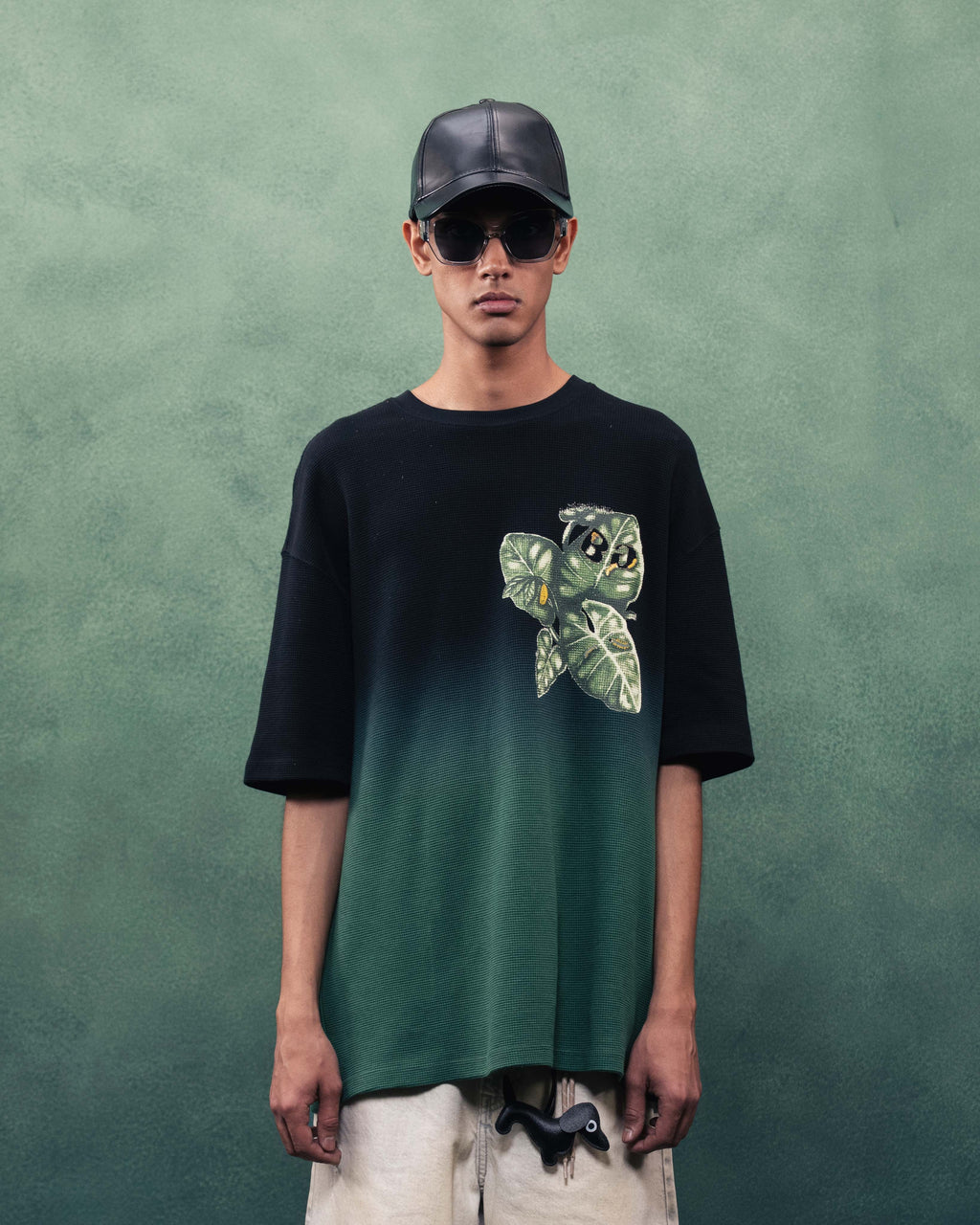 Fade Flora ombre T-Shirt