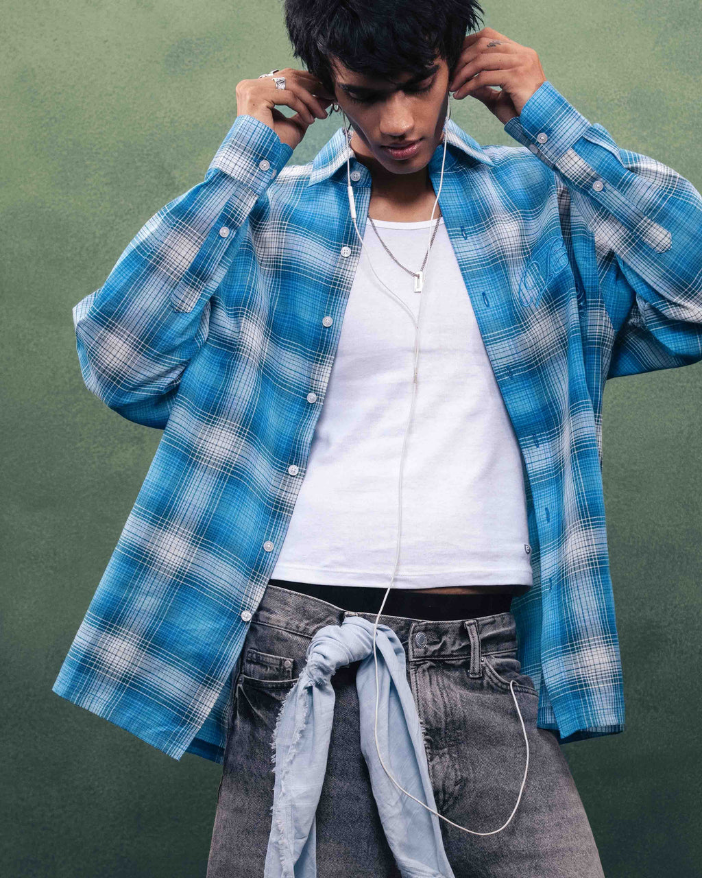 Skywash Plaid Shirt